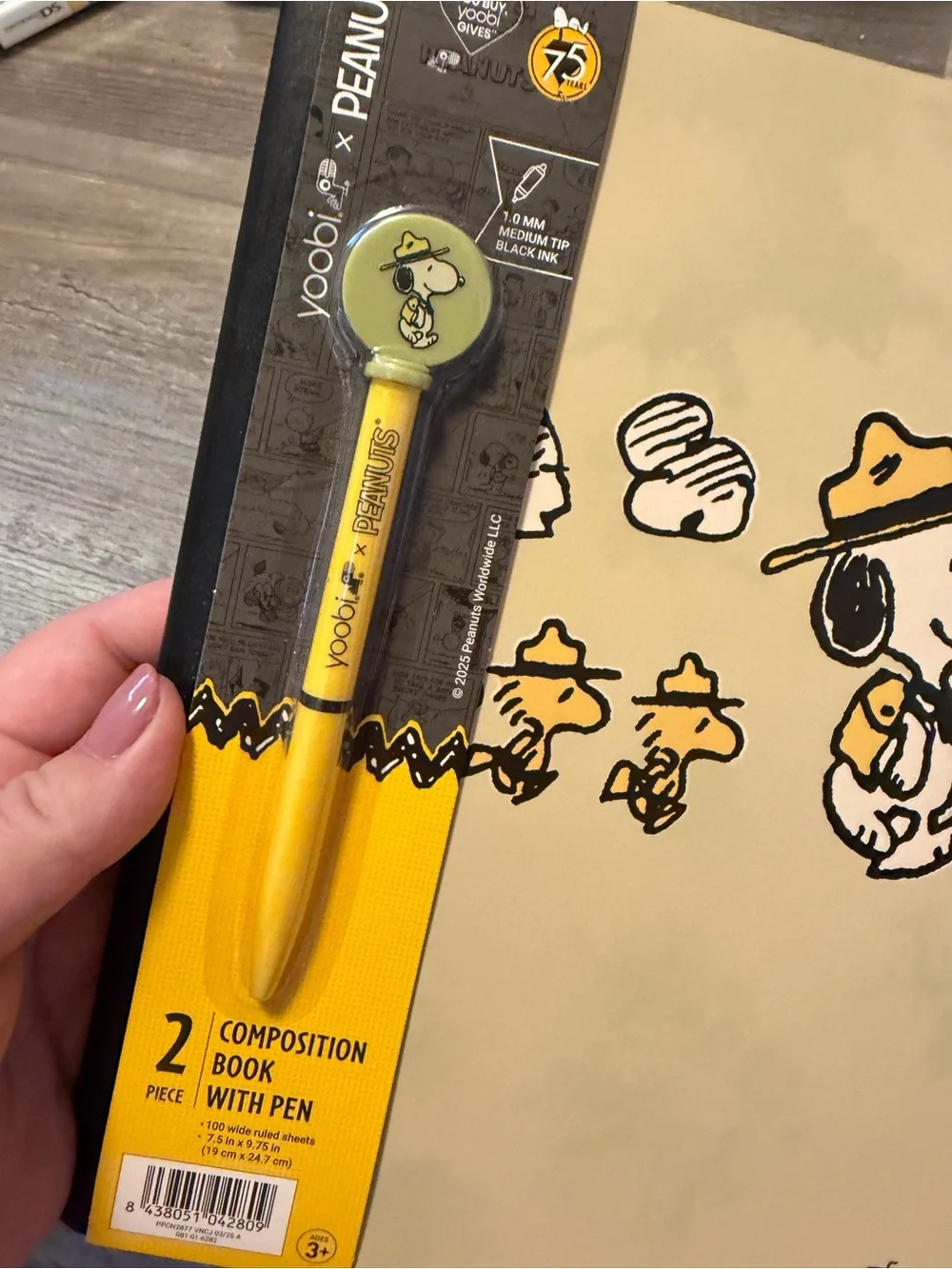 Yoobi x Peanuts Notebook